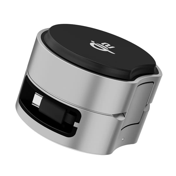 Qi2 3in1 Trådlös Laddare iPhone, Apple Watch, Airpods Silvergrå