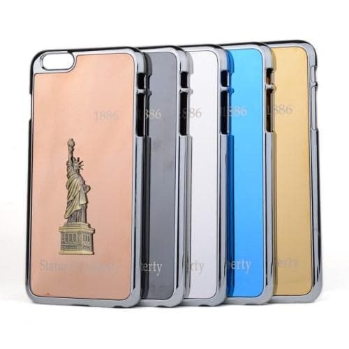 3D Metal Cover til Apple iPhone 6(S) Plus / 6S Plus - Frihedsgudinden Roséguld