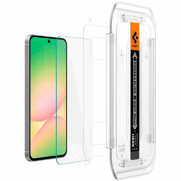 Spigen [2-Pack] Galaxy A56 5G/S24 FE Härdat glas Skärmskydd EZ-Fit Transparent