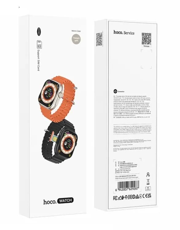 Hoco Smartwatch DYD01 med Talefunktion - Sort Svart