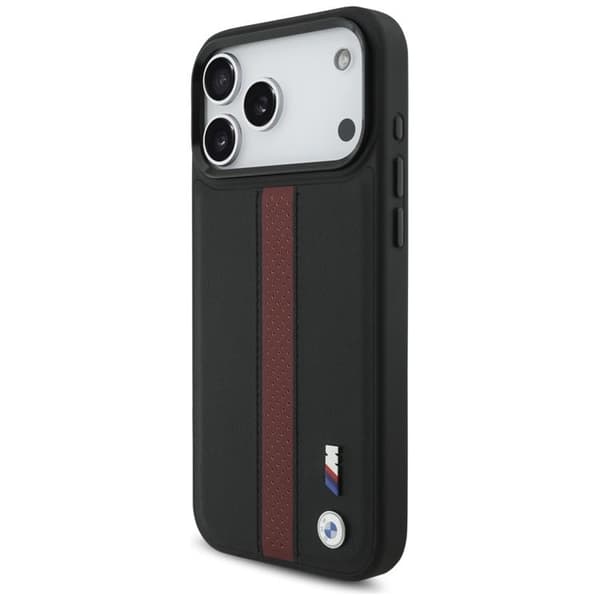 BMW Mobilskal till iPhone 17 Pro Max MagSafe M Perforated Stripe Logo - Röd Röd