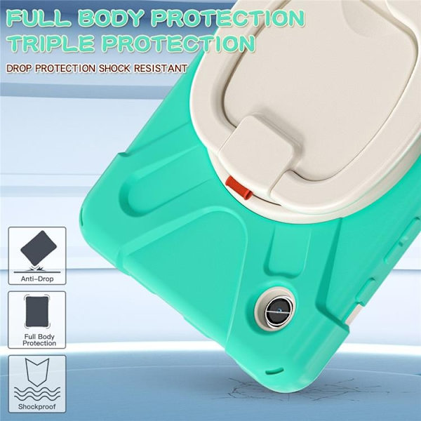 Mobilskal till Galaxy Tab A9 Kickstand Handle Grip - Mintgrön Grön
