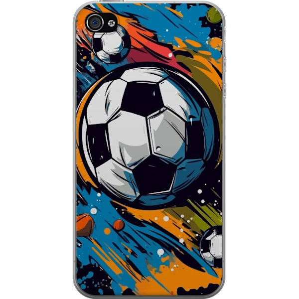Mobilcover til Apple iPhone 4 med Fodbolde