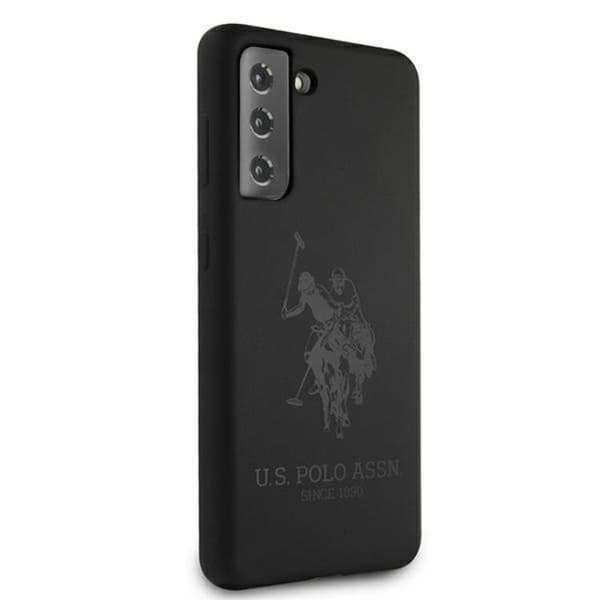 US Polo Silicone On Tone Skal Galaxy S21 Plus - Svart Black