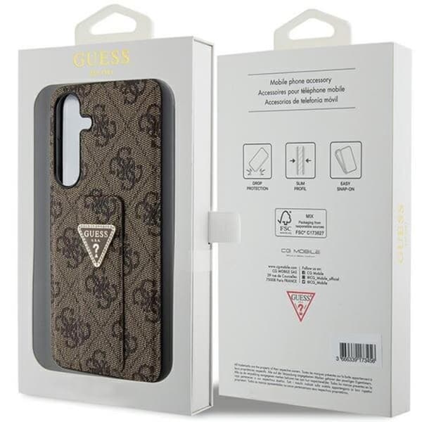 Guess Mobilskal till Galaxy S24 Ultra Triangle Strass - Brun Brun