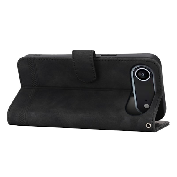 DIERFENG DF-03 Plånboksfodral för iPhone Air Konstläder - Svart