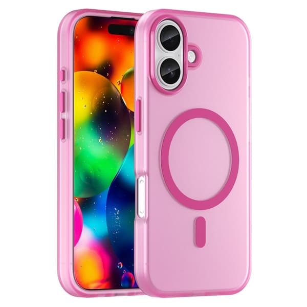 Mobilskal till iPhone 17 MagSafe Slim Matte Translucent - Rosa Rosa
