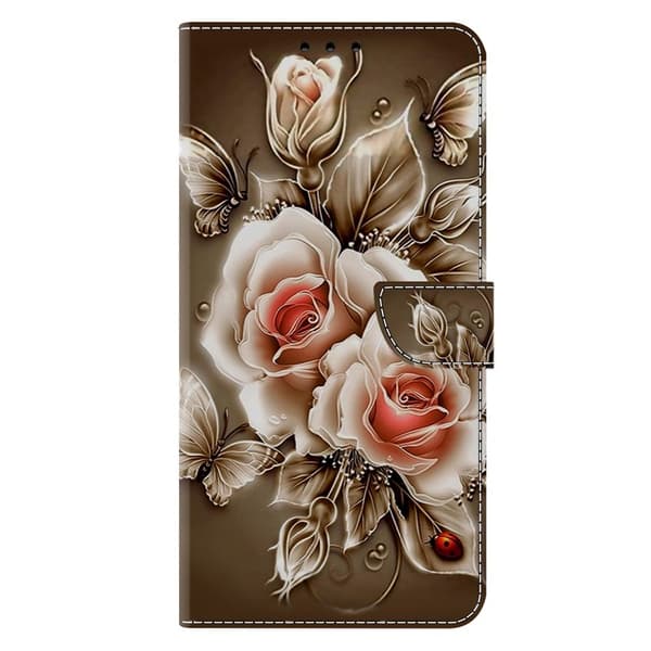 Samsung Galaxy S26 Plus Plånboksfodral Ställning Konstläder - Brun Rosé