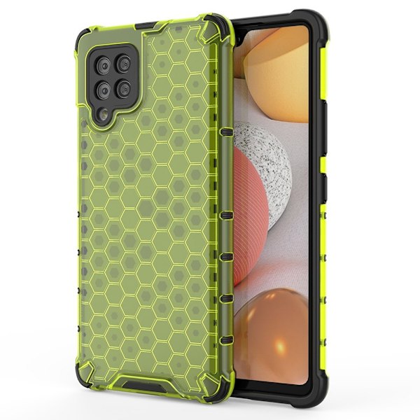 Honeycomb Armor Bumper Skal Galaxy A42 5g - Grön Grön