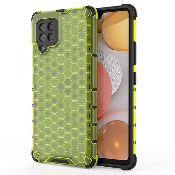 Honeycomb Armor Kofangerdæksel Galaxy A42 5g - Grøn Green