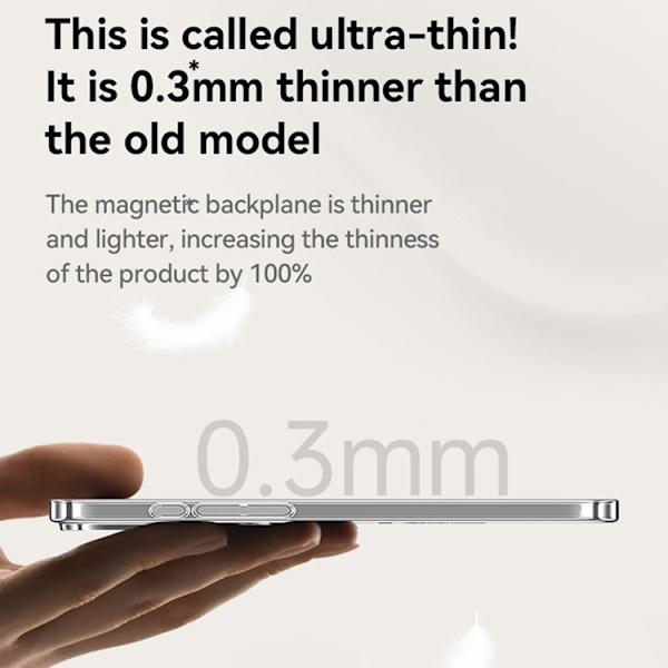 SULADA Mobilskal till iPhone 17 MagSafe Electroplated - Titan Silver