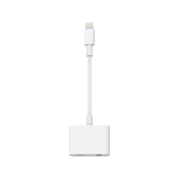 SiGN Lightning till 3.5mm Adapter 12W 10cm - Vit Vit