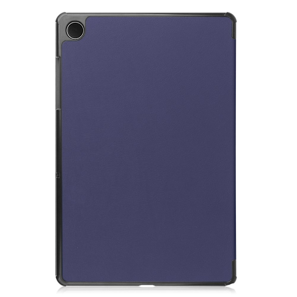 Galaxy Tab A9 Plus Fodral Tri-Fold KonstLäder - Blå Mörkblå