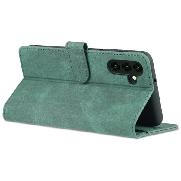 AZNS Samsung Galaxy A14 5G Plånboksfodral Konstläder - Grön