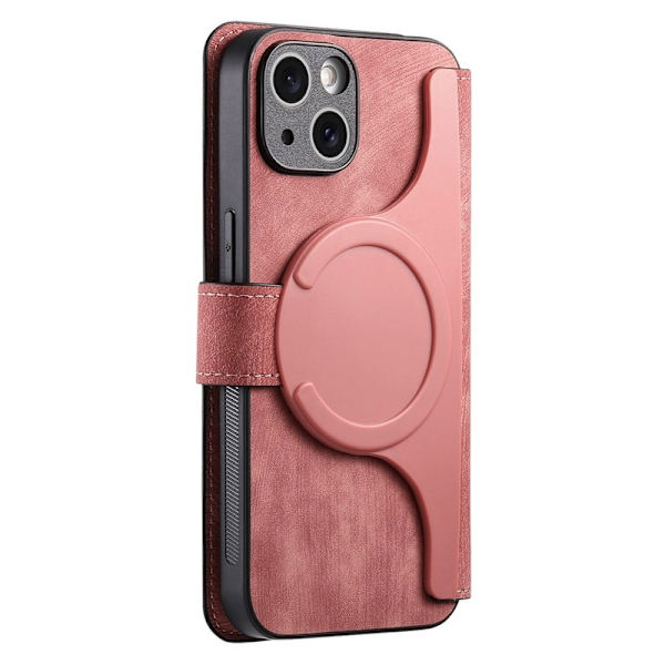 CASENEO iPhone 14 Plus Plånboksfodral Konstläder - Rosa