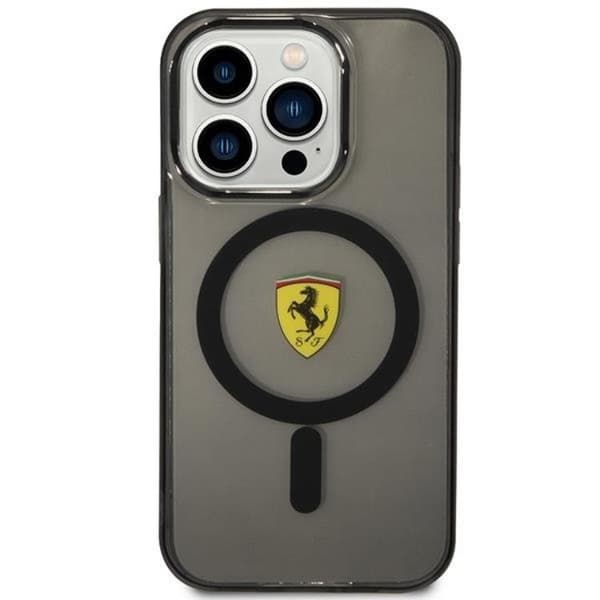 Ferrari Mobilskal till iPhone 14 Pro Max Magsafe Translucent - Svart Svart