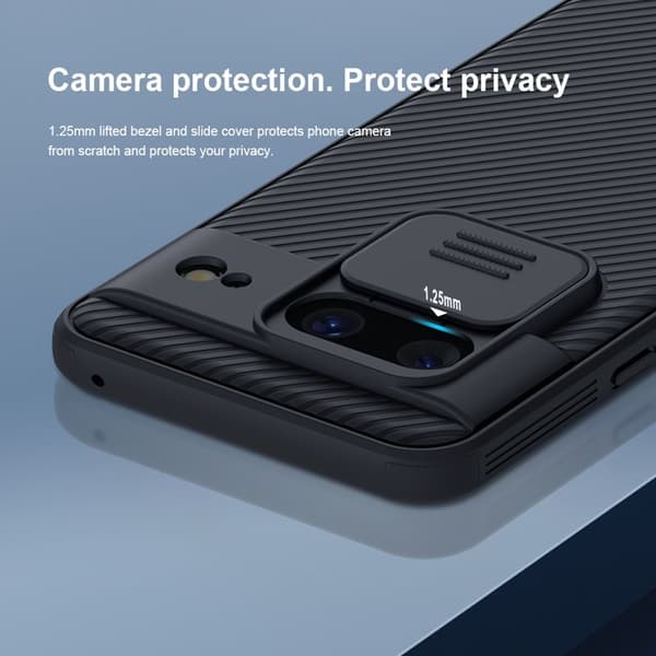 NILLKIN CamShield Pro Mobilskal till Google Pixel 8 med Kameraskydd - Svart
