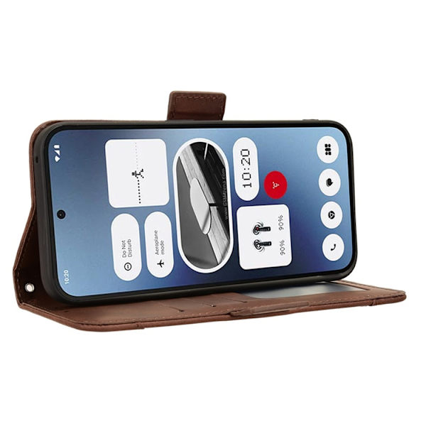 Nothing Phone (2a) Plus/(2a) Plånboksfodral Läder - Brun Brun