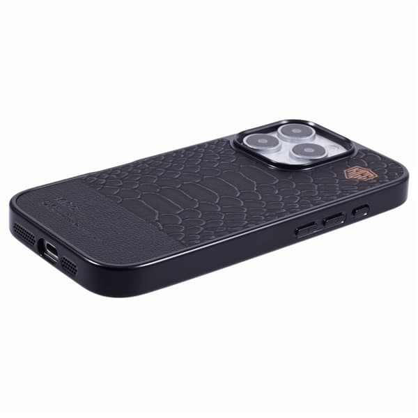 KIGC Mobilskal till iPhone 16 Pro MagSafe Crocodile - Svart
