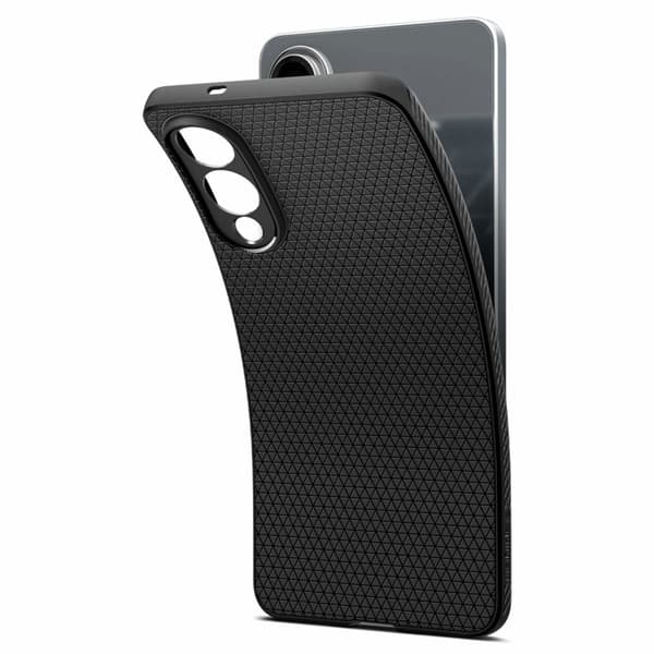 Spigen Telefontaske til Galaxy S25 Edge Liquid Air - Matt Sort Svart