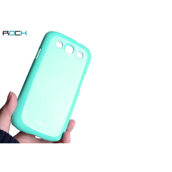 Rock Colorful Suojakuori Samsung Galaxy S3 i9300 + HD-näytönsuojalle White