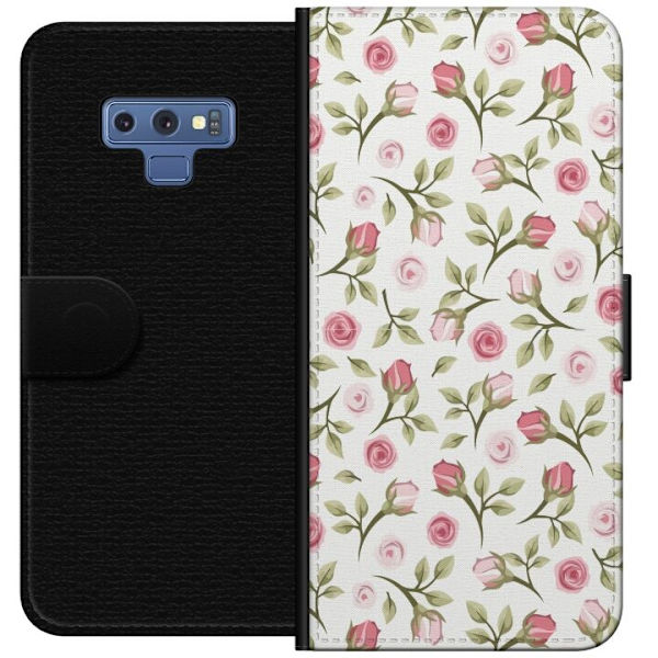 Plånboksfodral till Samsung Galaxy Note9 med Blommigt
