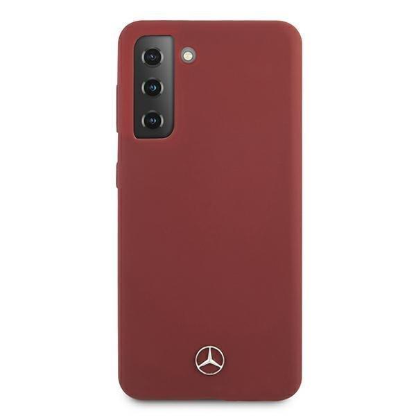 Mercedes Silicone Line Cover Galaxy S21 Plus - punainen Red