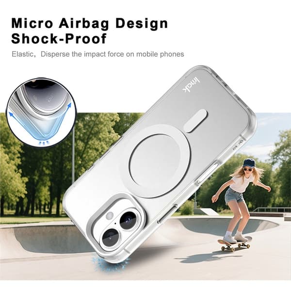 IMAK Mobilskal till iPhone 17 MagSafe Anti Drop - Vit Vit