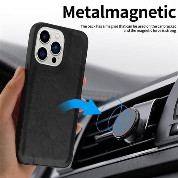 iPhone 15 Pro Plånboksfodral 2-in-1 Detachable - Svart Black