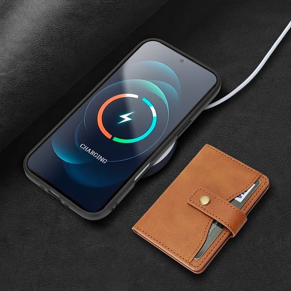 Mobilskal till iPhone Air MagSafe Detachable Korthållare Brun