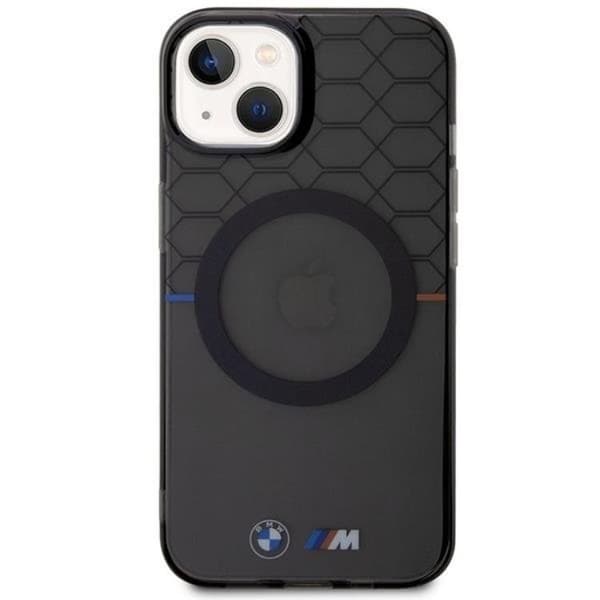 BMW iPhone 14 Plus -kuori Magsafe Pattern - Harmaa Grå