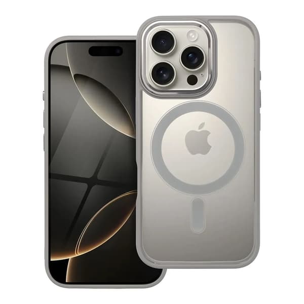 Telefontaske til iPhone 16 Pro Max Magsafe Color Edge - Titanium Grå Grå