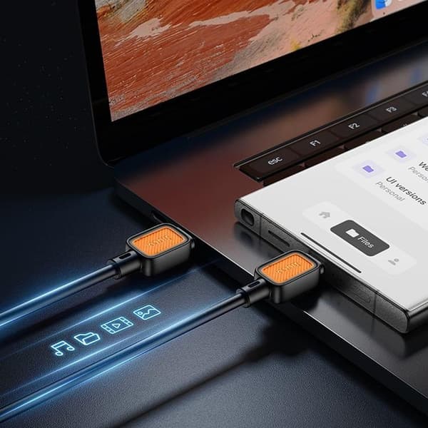 HOCO USB-C till USB-C Kabel 3A 60W 1m X108 - Svart Svart