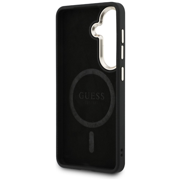 Guess Mobilskal För Galaxy S26 Plus MagSafe 4G Embossed Ring - Brun Brun