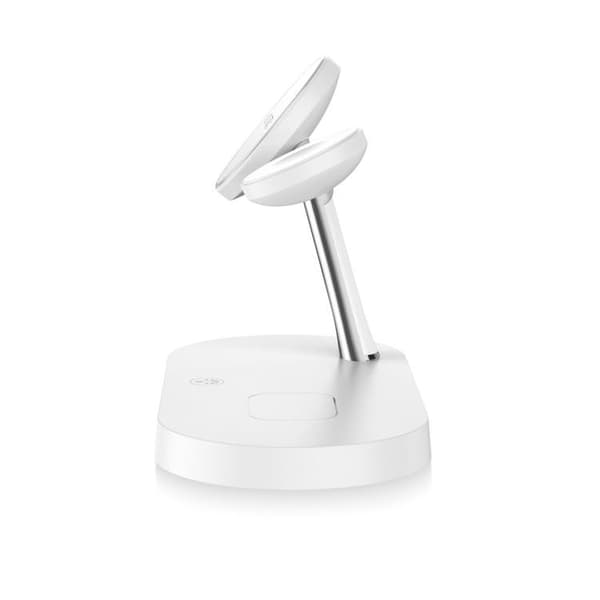 4-i-1 trådløs oplader Magsafe iPhone Apple Watch AirPods White