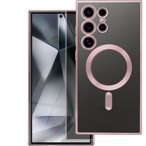 Mobilskal till Galaxy S25 Ultra Magsafe Electro Mag - Rosa Guld Guld