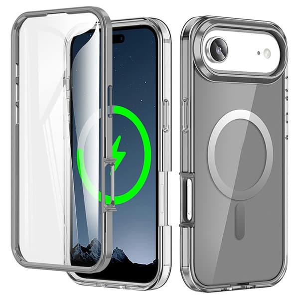 Mobilskal till iPhone Air MagSafe med PET Skärmskydd - Grå Grå