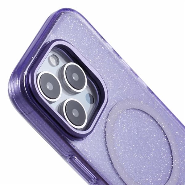 KIGC Mobilskal till iPhone 16 Pro MagSafe Epoxy Kickstand - Lila Lila