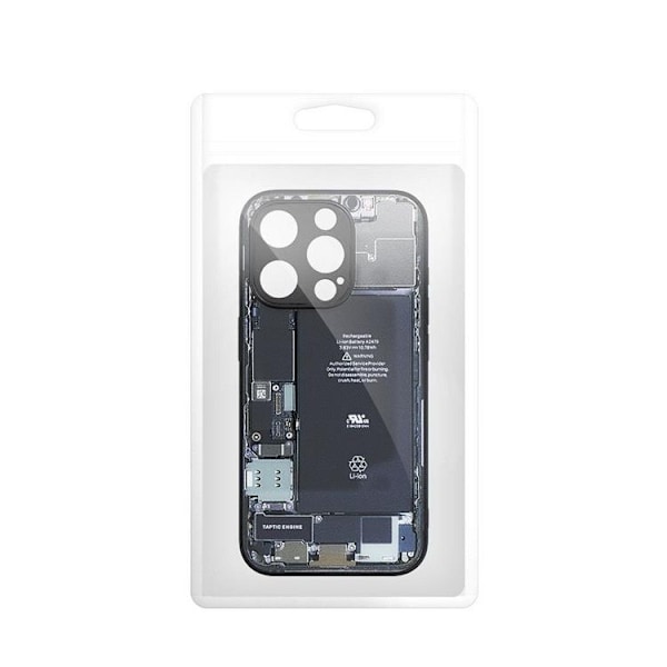 iPhone 15 Pro Mobilskal Tech Pattern 2 Svart