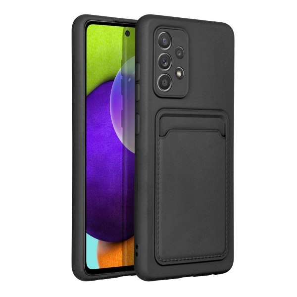Galaxy A52s/A52 5G/A52 4G Cover Forcell -korttipidike - musta