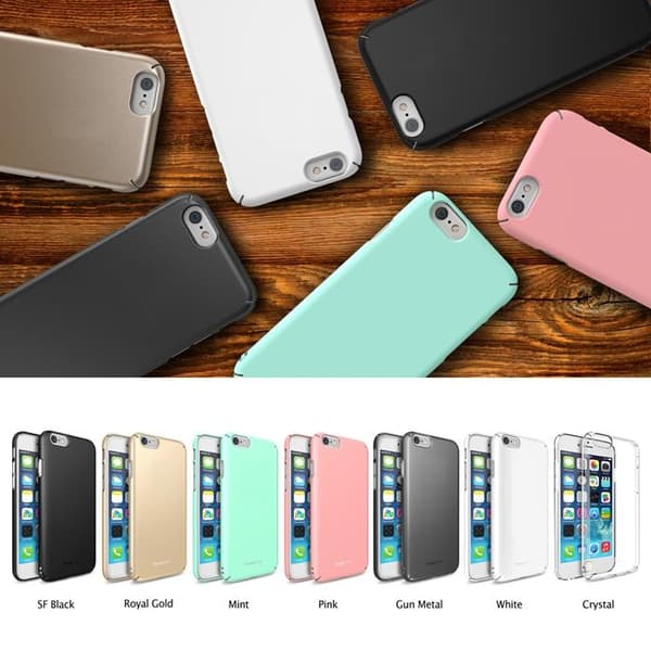 Ringke Slim Dual Coated Skal till Apple iPhone 6 / 6S  (Vit) White