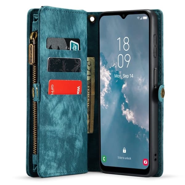 CASEME 008 för Samsung Galaxy A54 5G Konstläder Plånboksfodral Blå