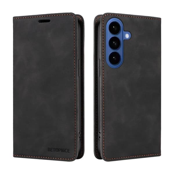 BETOPNICE Samsung Galaxy S26 Plånboksfodral Konstläder - Svart