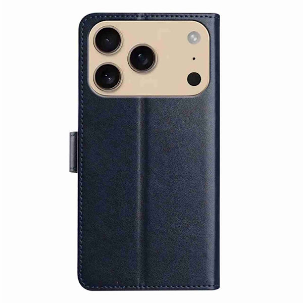 iPhone 17 Pro Max Plånboksfodral Folio - Mörkblå Blå