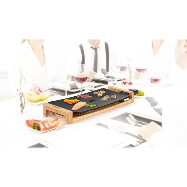 Princess Bordsgrill Table Chef Pure Black Bamboo 50X25 Svart
