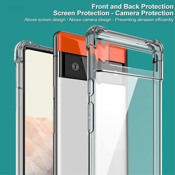 IMAK Flexible Skal + Skärmskydd Google Pixel 6 - Clear Transparent