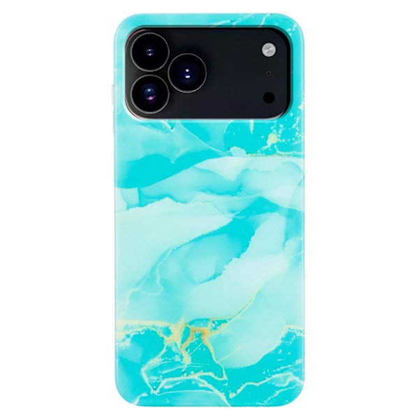Mobilskal till iPhone 17 Pro Marble Pattern Painted TPU - Grön Grön