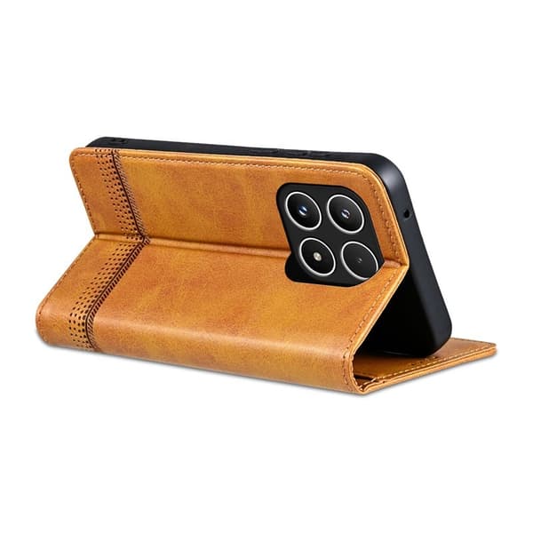 AZNS Xiaomi 15T Plånboksfodral Konstläder - Brun