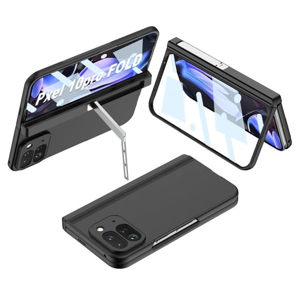 GKK Google Pixel 10 Pro Fold Fodral - PC + Härdat glas - Svart