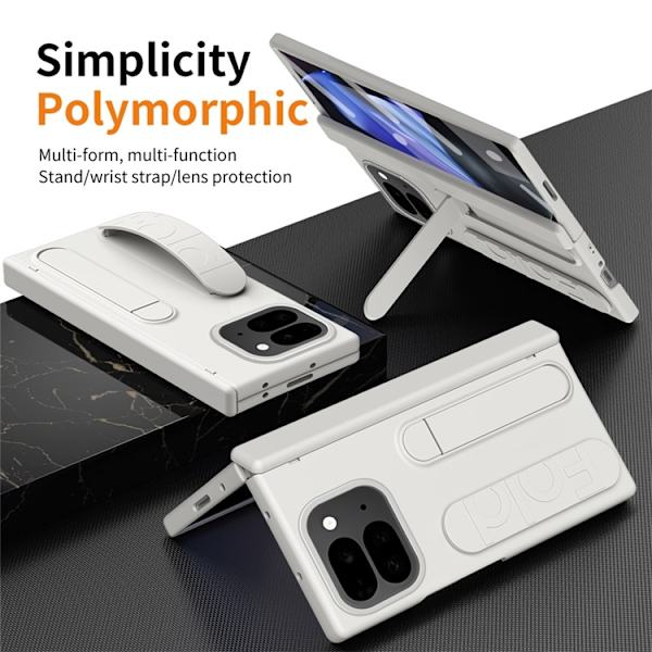 Mobilskal till Google Pixel 10 Pro Fold Wristband Kickstand - Vit Vit